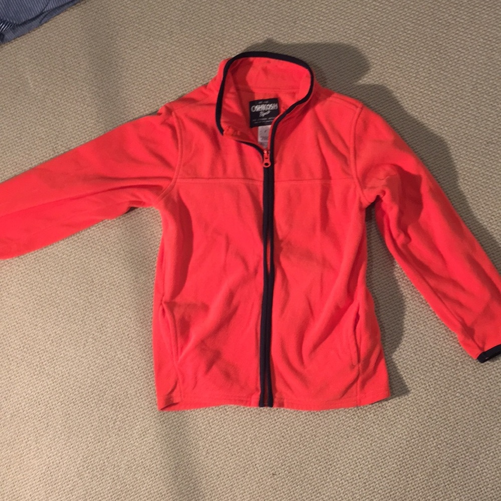 oshkoshb’gosh boys orange fleece